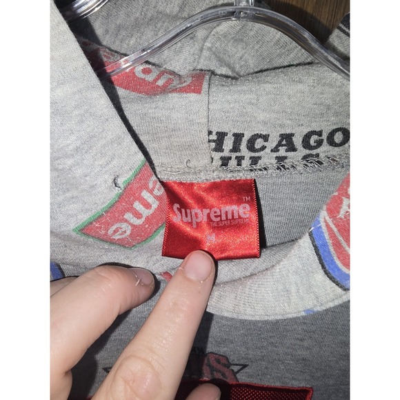 Rare SUPREME Hooded Sweatshirt Hoodie Men's Used from Japan Size M - Picture 6 of 8